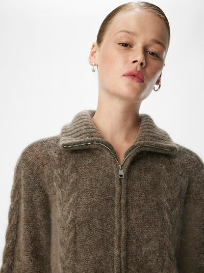 Objnete Lo Knit Cardigan Noos Mellomgrå