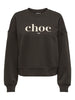 Onlbest L/s Print Crew Neck Swt Mørkebrun