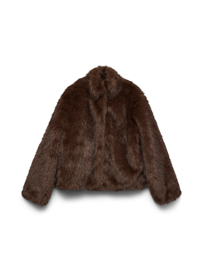 Vmmonroe Short Jacket Noos Mørkebrun