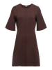 Objreynard 2/4 Re Short Dress Noos Mørkebrun