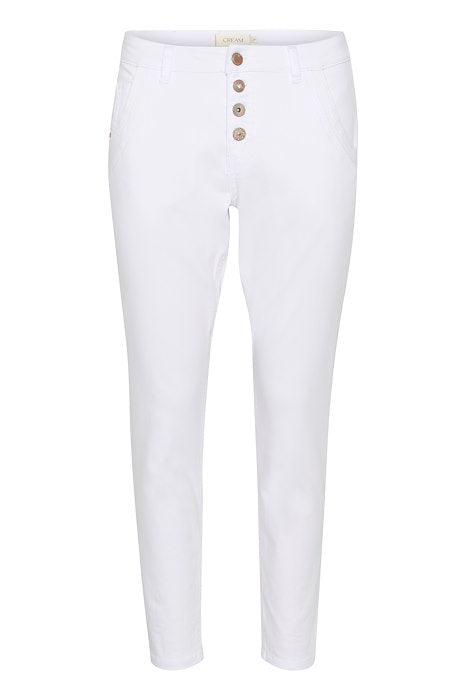 CRSorya 7/8 Colored Denim - Baiily Fit Snow White
