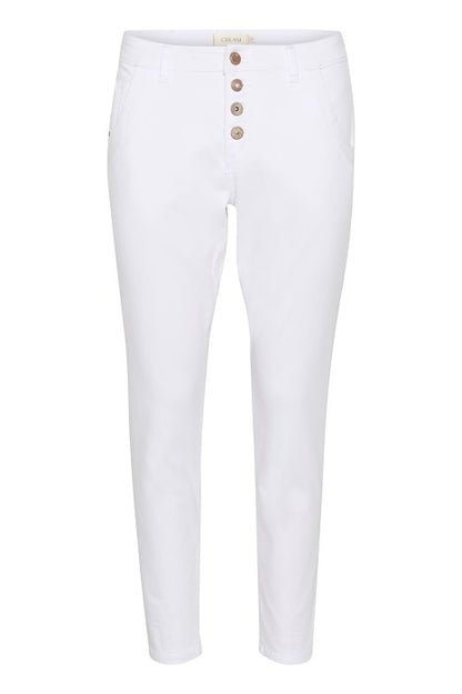 CRSorya 7/8 Colored Denim - Baiily Fit Snow White
