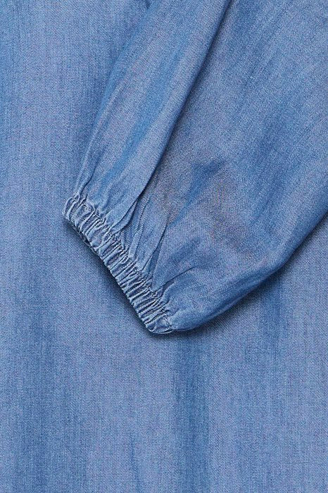 PZGAJA LS Blouse Medium Blue Denim