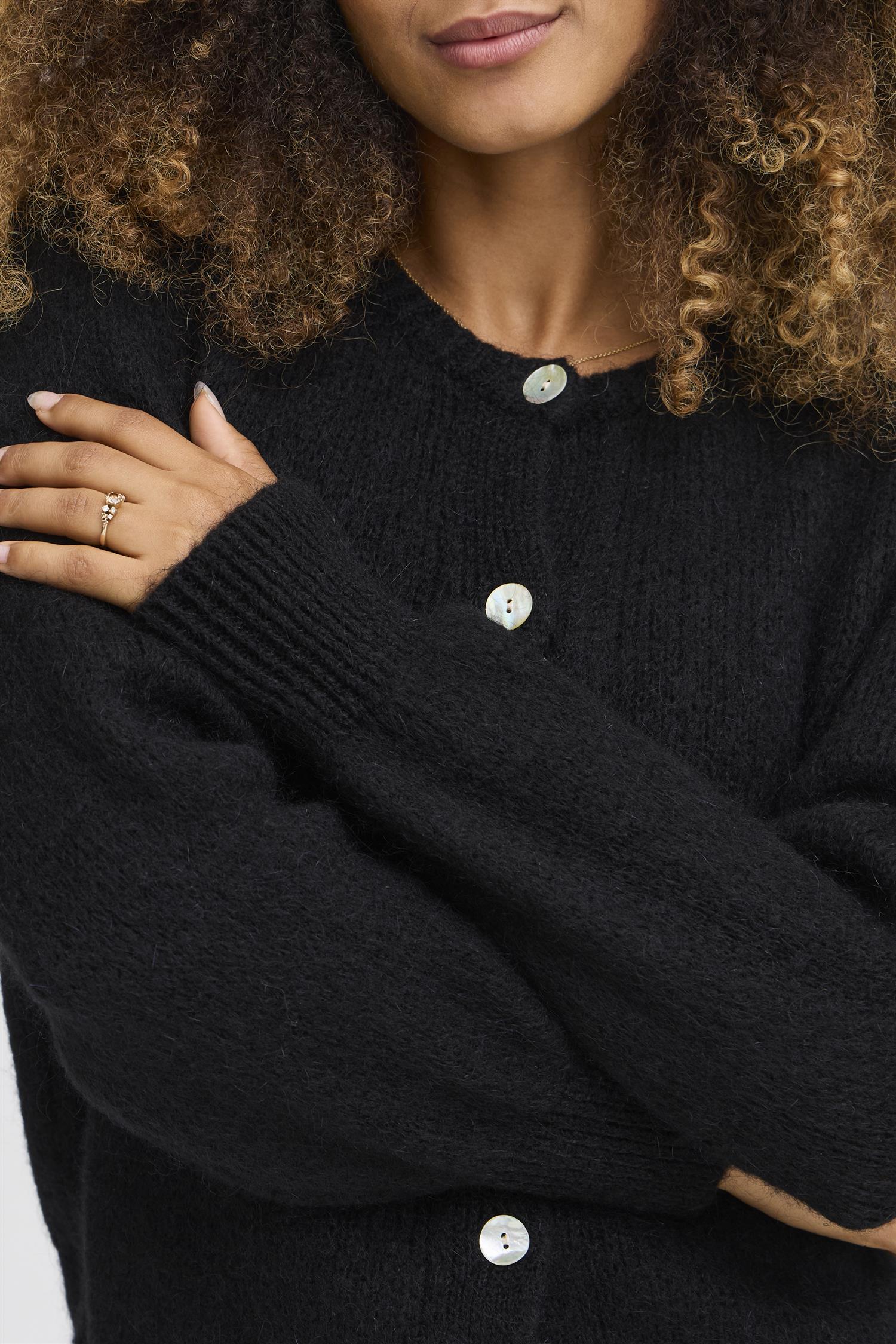 Sbgulvig Knit Cardigan Jet Black