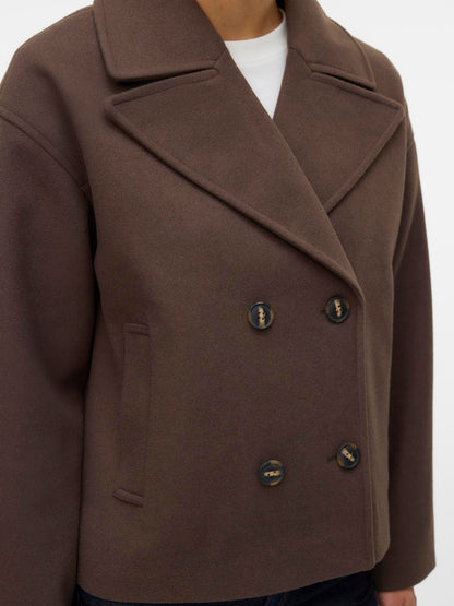 Vmvinceline Short Jacket Noos Mellombrun