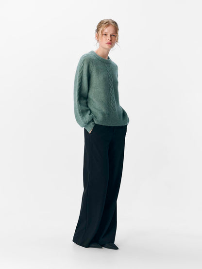 Objnete Lo Knit Pullover Noos Mellomgrønn