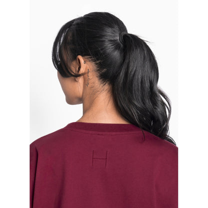 Nellie T-shirt Burgunder