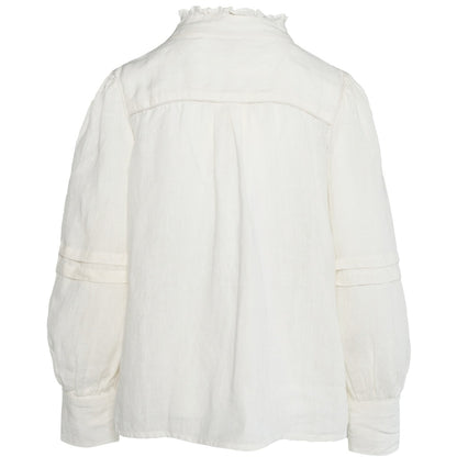SARI Linen Blouse Hvit