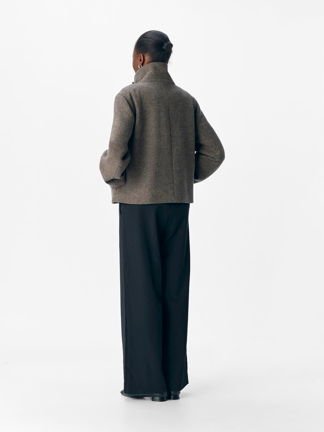 Objriki Re Short Jacket Noos Mellomgrå