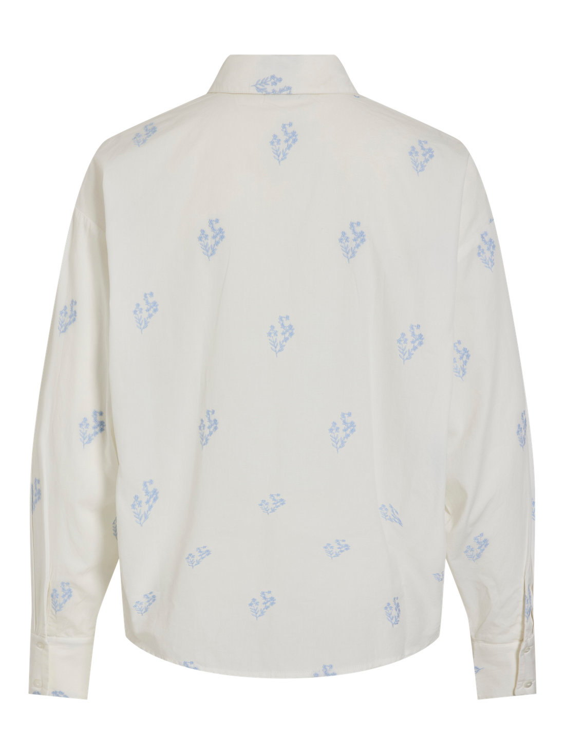 VIHOLMA EMBRODIERY L/S LOOSE SHIRT Klar Hvit
