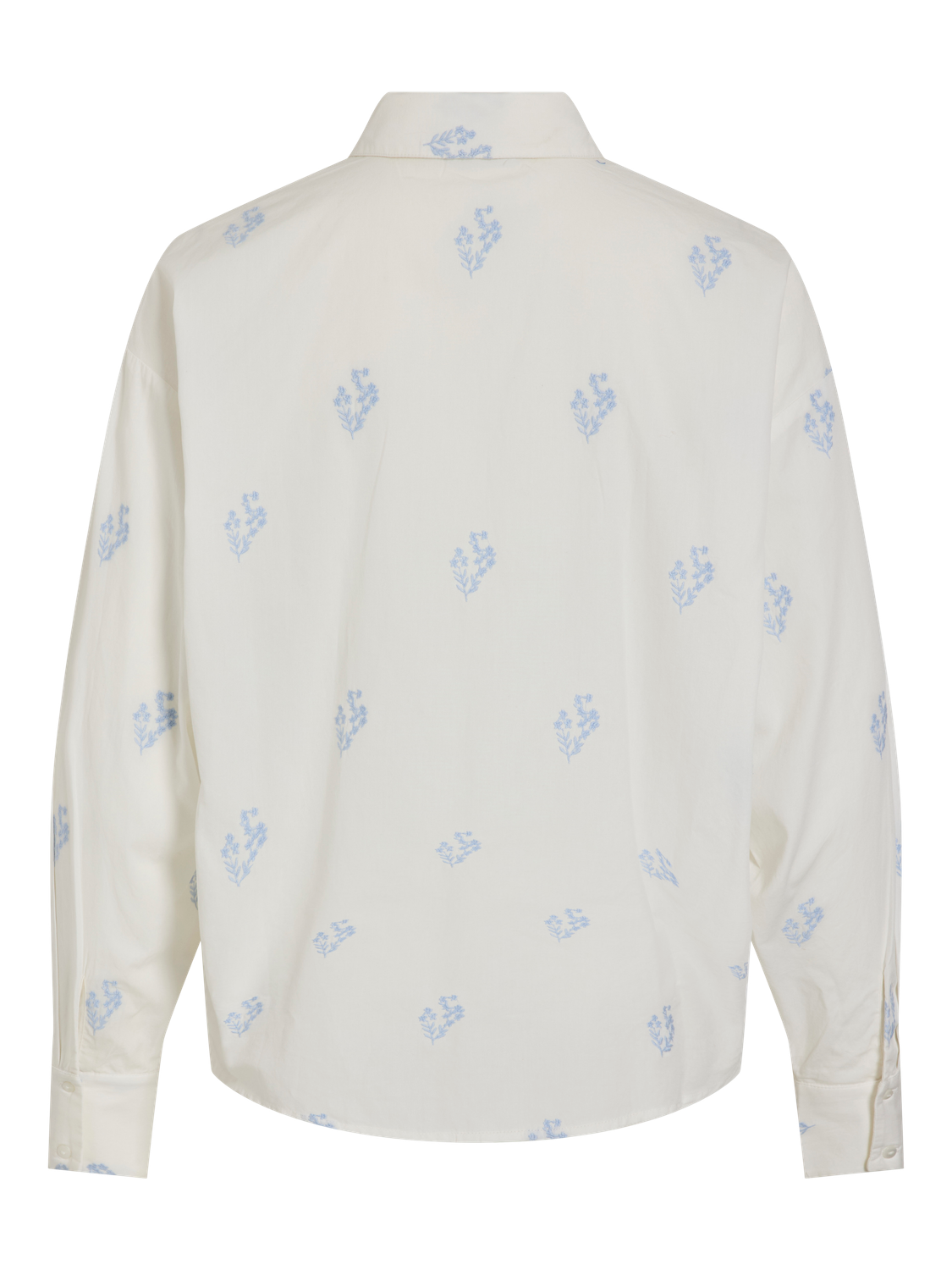 VIHOLMA EMBRODIERY L/S LOOSE SHIRT Klar Hvit
