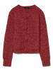 VMBLOSSOM LS O-NECK CARDIGAN BOO Mørkerød