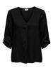 JDYSAY 3/4 LINEN V-NECK TOP WVN DIA Sort