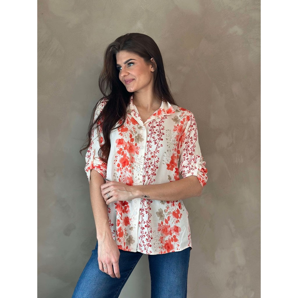 Floria bluse Coral