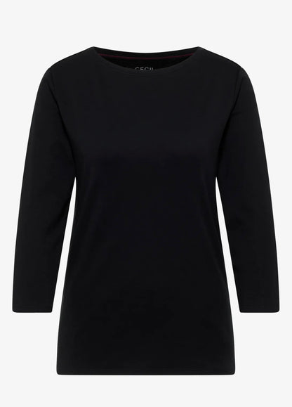 Basic boatneck Svart