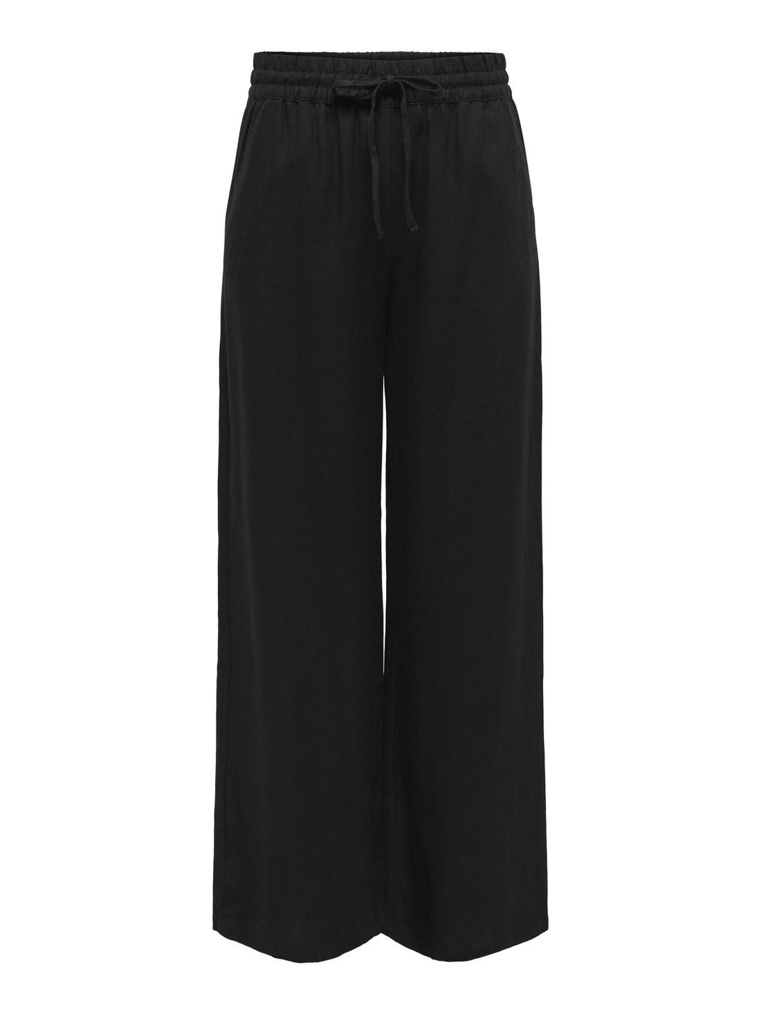 JDYSAY HW LINEN WIDE PANT WVN NOOS Sort