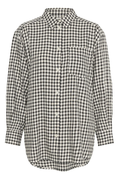 Sameapw Sh Dark Navy Mini Check