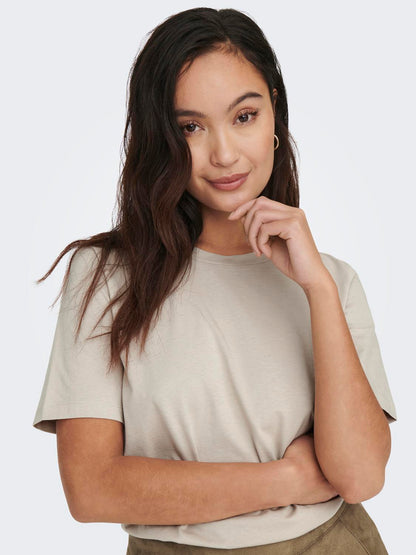 Onlonly S/s Tee Jrs Noos Lysegrå