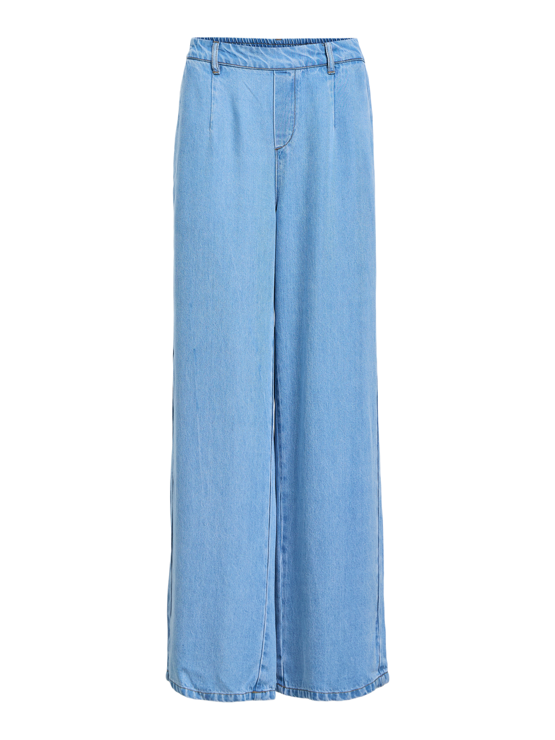 OBJFRAME LISA WIDE MW PANTS NOOS Lyseblå