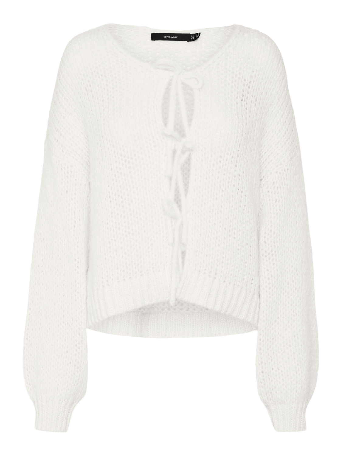 VMALOA LS BOW CARDIGAN GA EXP Klar Hvit