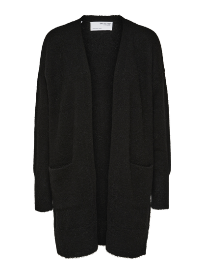SLFLULU NEW LS KNIT LONG CARDIGAN B NOOS Sort