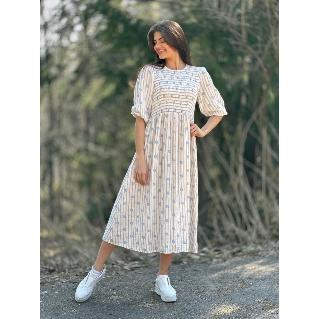 Emmeline kjole Beige