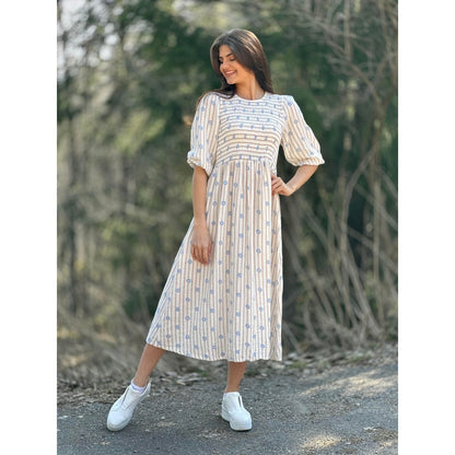 Emmeline kjole Beige