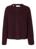 Slflulu New Ls Knit Cardigan Noos Mørkelilla