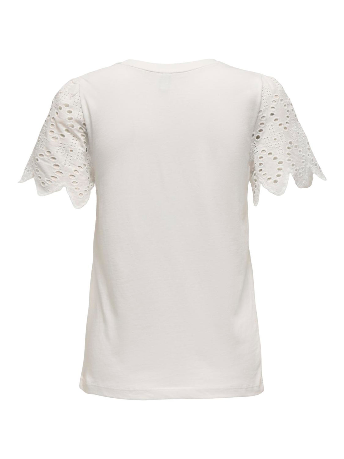 ONLEBBA LIFE S/S LACE TOP JRS Hvit