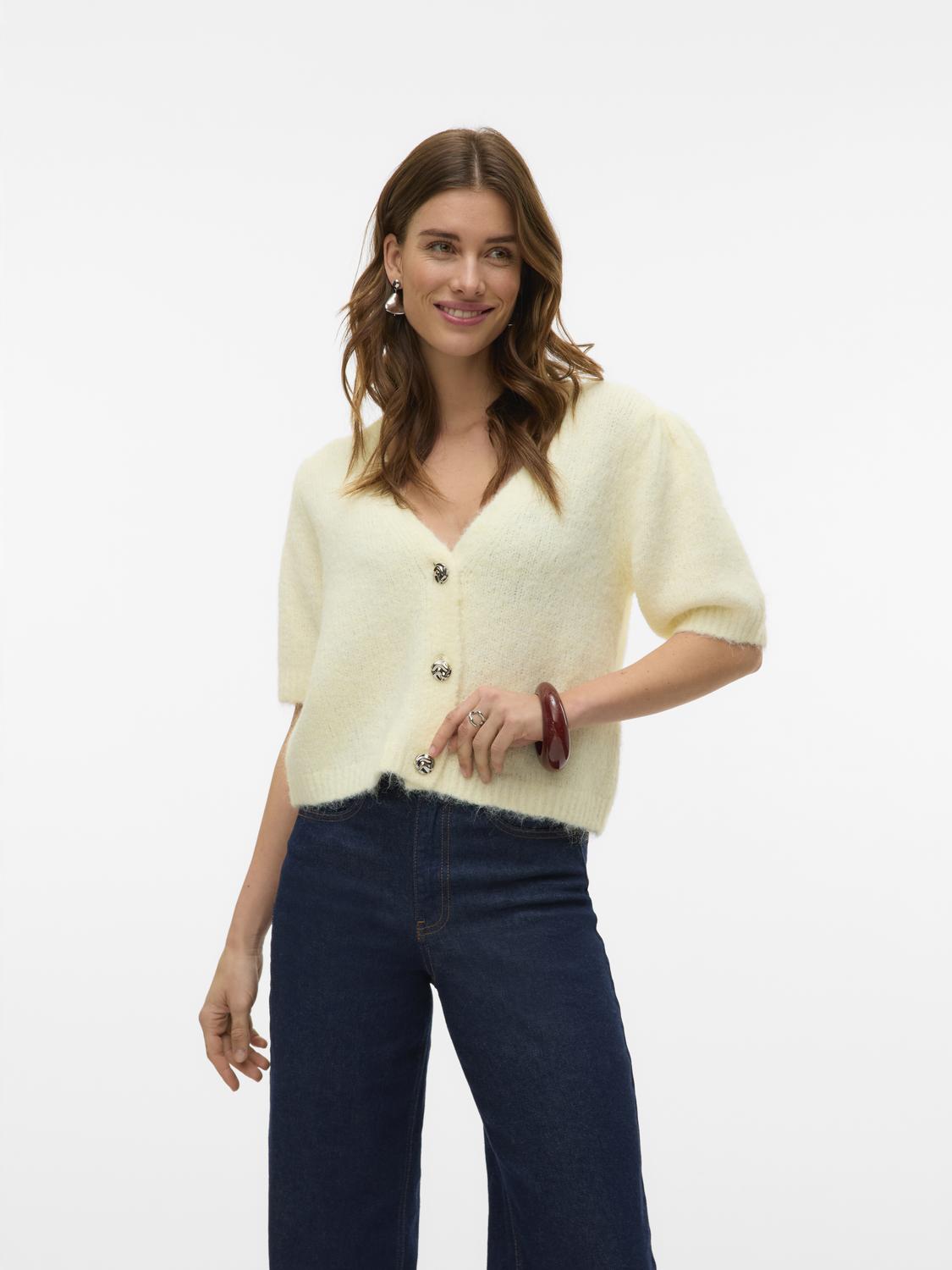 VMKAYSA 2/4 V-NECK CARDIGAN Lysegul