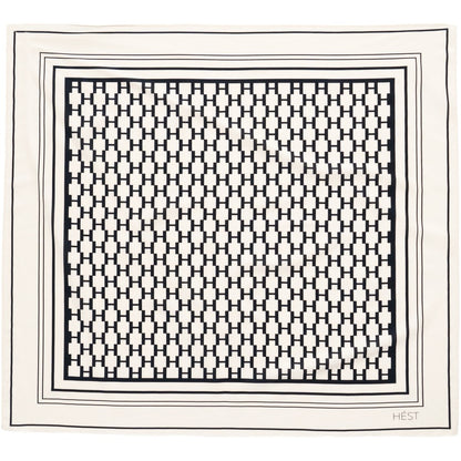 VENICE Silk Scarf Small Svart