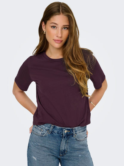 Onlonly S/s Tee Jrs Noos Mørkelilla