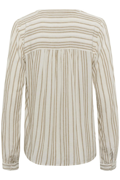 KAmilia Blouse Chalk / Chinchilla Stripe