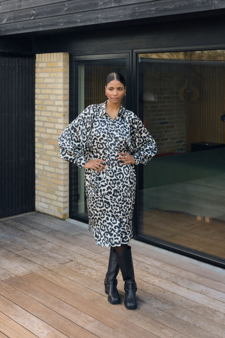 KAROXY SHIRT DRESS Svart