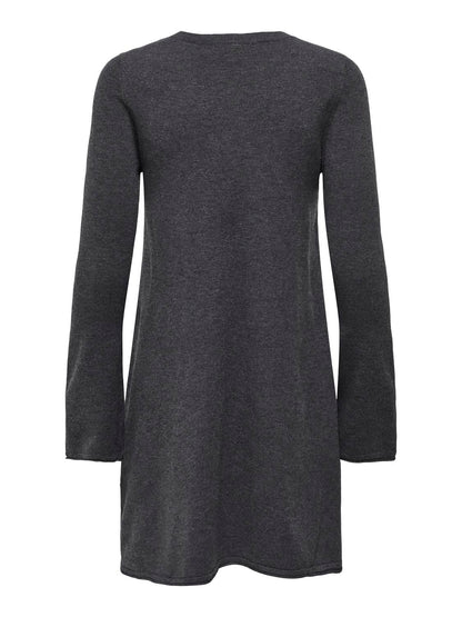 Onlamalio Life Ls Oneck Dress Knt Mørkegrå