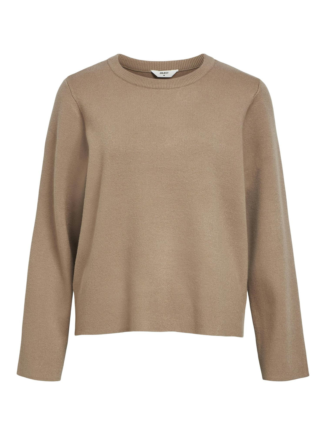OBJREYNARD SQUARE SLEEVE O-NECK NOOS Humus