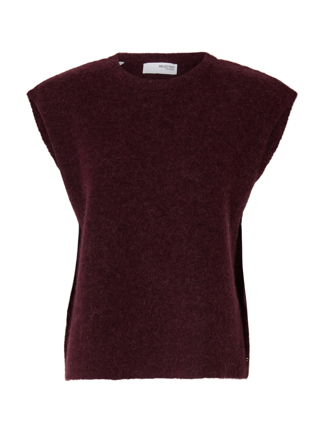 Slflulu Sl Knit Vest Mørkelilla