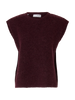 Slflulu Sl Knit Vest Mørkelilla