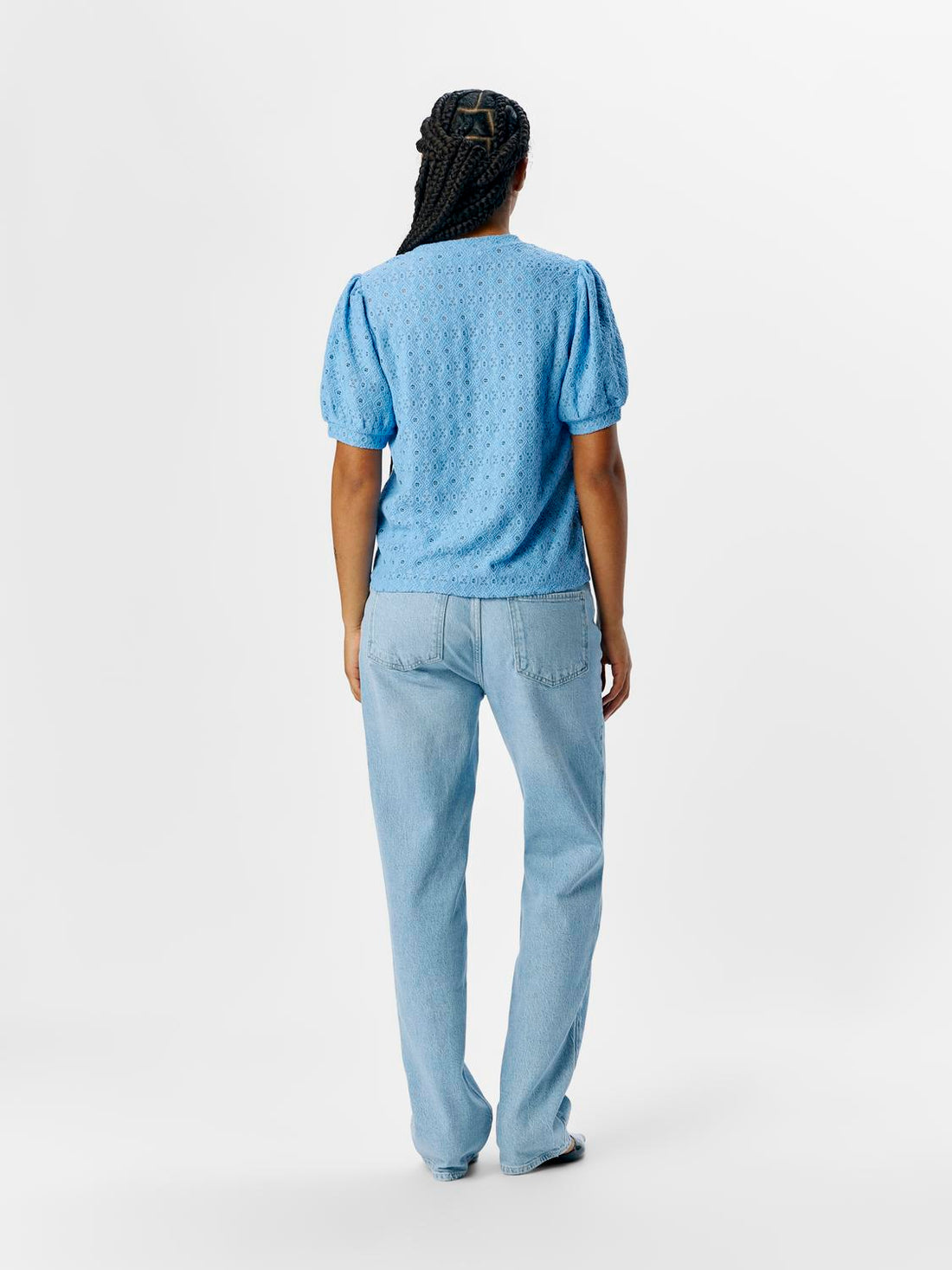 OBJLAILA S/S RE TOP NOOS Mellomblå