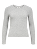 Objzofia Sli L/s O-Neck Top Noos Mellomgrå