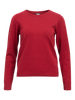 Objthess L/s O-Neck Knit Pullover Noos Mørkerød