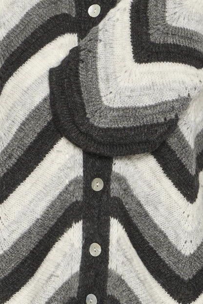 Sbbidiga Knit Cardigan Grey Melange