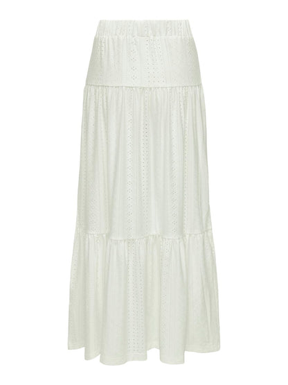 JDYCATHINKA ANCLE SKIRT JRS DIA Hvit