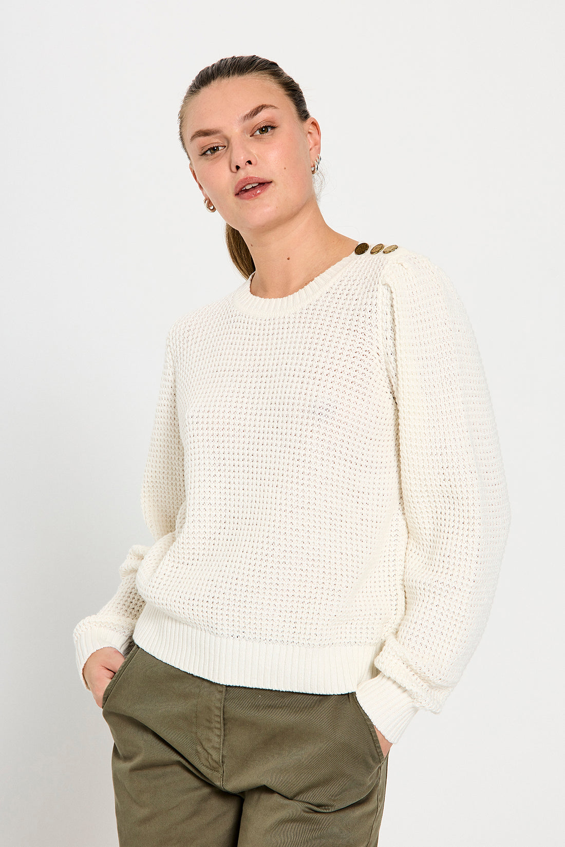 FQCOTLA-PULLOVER Off-White