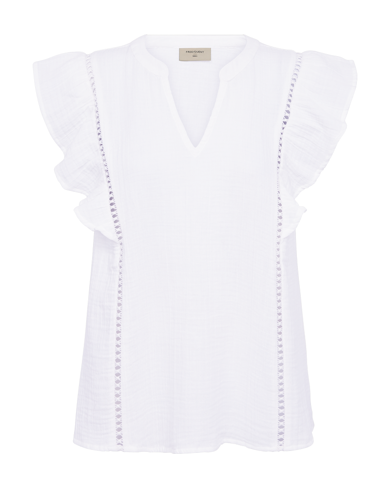 FQULINE-BLOUSE Hvit