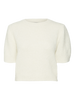 VMNOVAH SS O-NECK PUFF PULLOVER GA NOOS Lysegrå