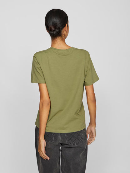 VINORA S/S T-SHIRT - NOOS Mørkegrønn