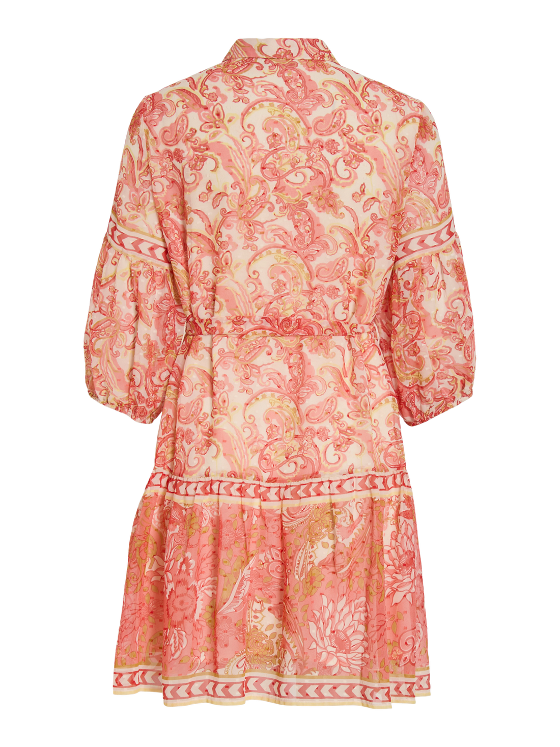 VIPRAYA PRINTED SHORT DRESS/LN/1 Birch