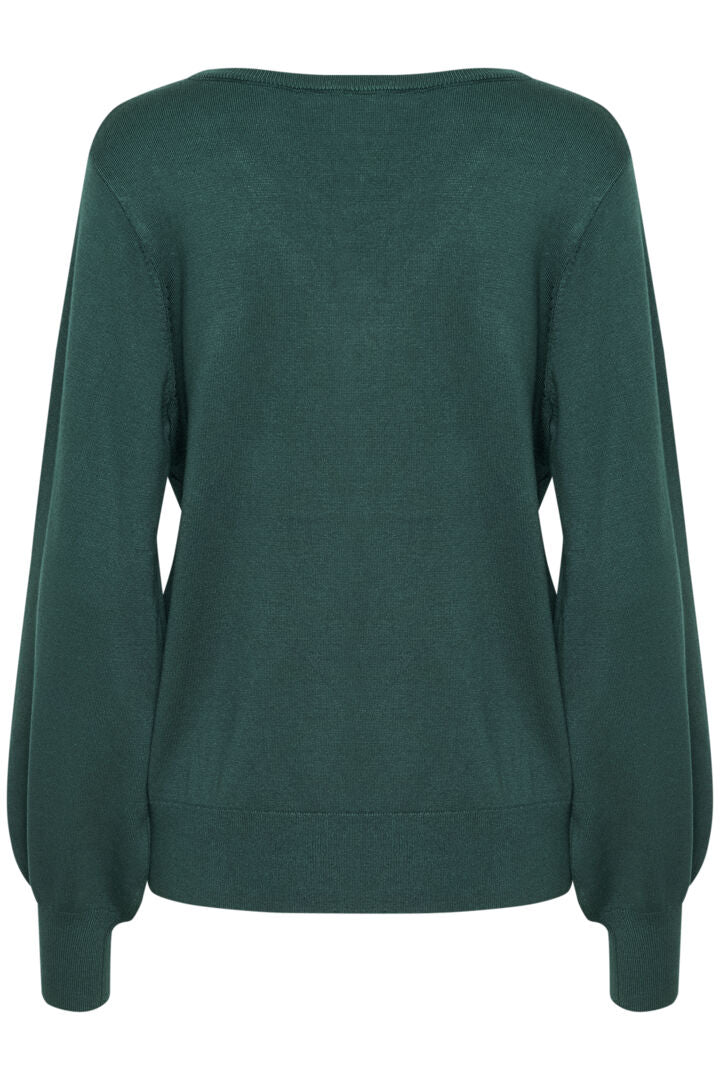 CRVILLEA KNIT PULLOVER Flaskegrønn