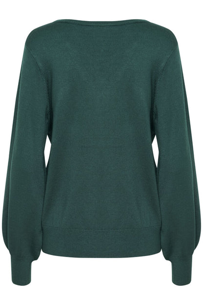 CRVILLEA KNIT PULLOVER Flaskegrønn